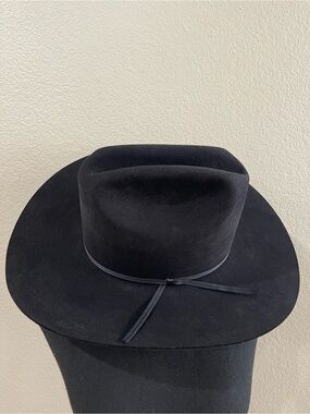 Bailey 4X beaver long oval black cowboy hat XXXX beaver